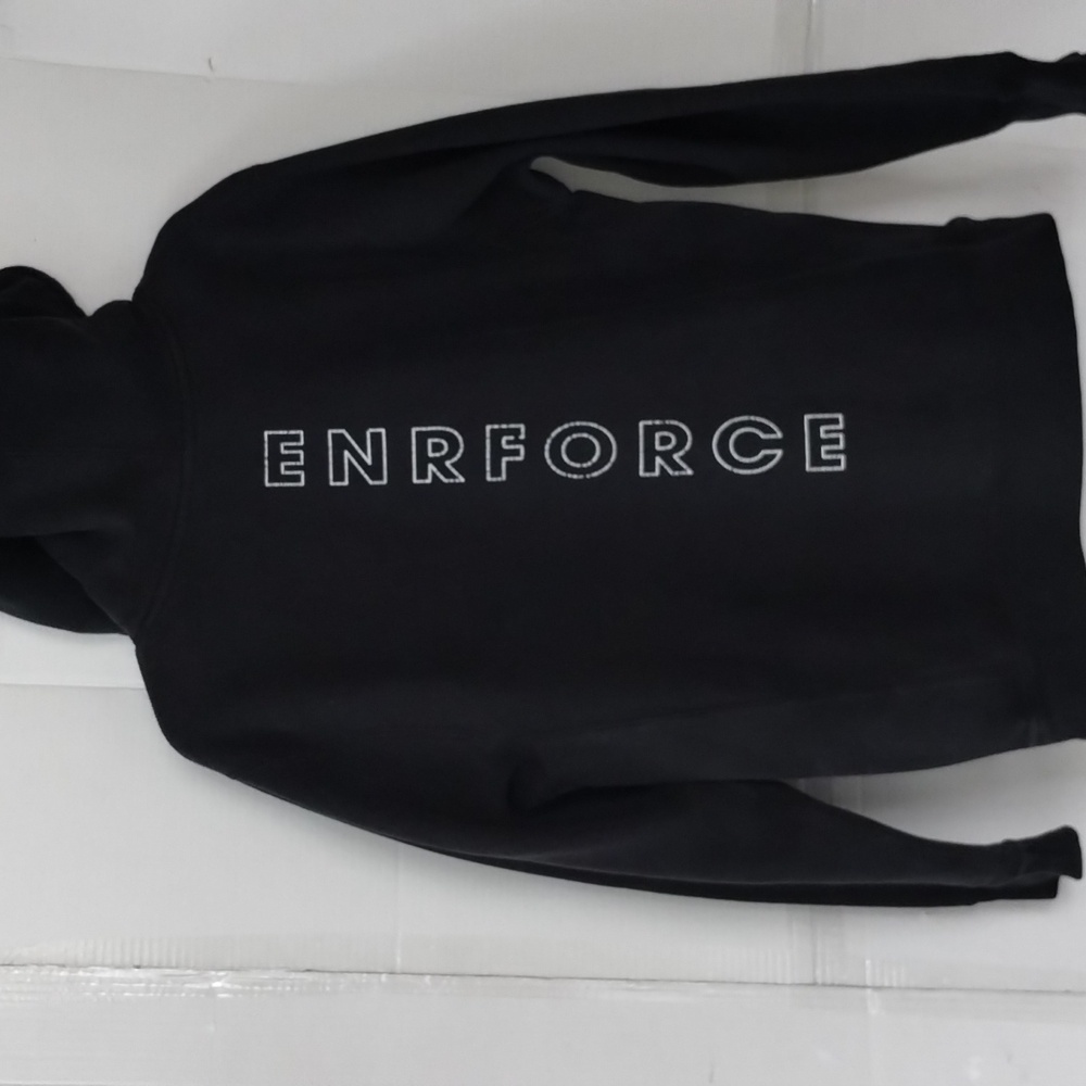 Independent Trading Co. ENRFORCE Men's Black Hoodie with Star Design SZ medium - Picture 6 of 13